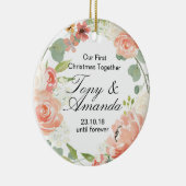 私達の初めてのクリスマスは一緒に飾ります セラミックオーナメント (右)