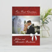 私達の初めてのクリスマスカード招待状 招待状 (スタンド正面)