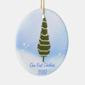 私達の初めてのクリスマス2010年 セラミックオーナメント (右)