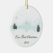 私達の初めてのクリスマス2011年 セラミックオーナメント (右)
