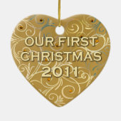 私達の初めてのクリスマス2011年 セラミックオーナメント (裏面)