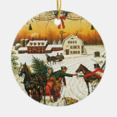 私達の初めてのクリスマス セラミックオーナメント (正面)