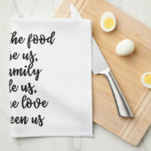 私達の前に食糧をタオル賛美して下さい キッチンタオル (四つ折り)