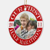 私達の前半のマラソン- 2011年 セラミックオーナメント (左)
