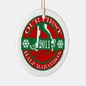 私達の前半のマラソン- 2011年 セラミックオーナメント (右)
