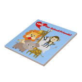 私達の動物の友人を愛して下さい タイル (側面)