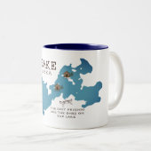 私達の友人のための大きい湖の小屋のマグ ツートーンマグカップ (正面右)