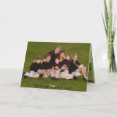 私達の友人及び家族へのメリークリスマス シーズンカード (裏面)