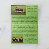 私達の友人及び家族へのメリークリスマス シーズンカード (内部)