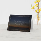 私達の哀悼の言葉 カード (黄色い花)