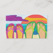 私達の夏期休暇の名刺のテンプレート 名刺 (裏面)