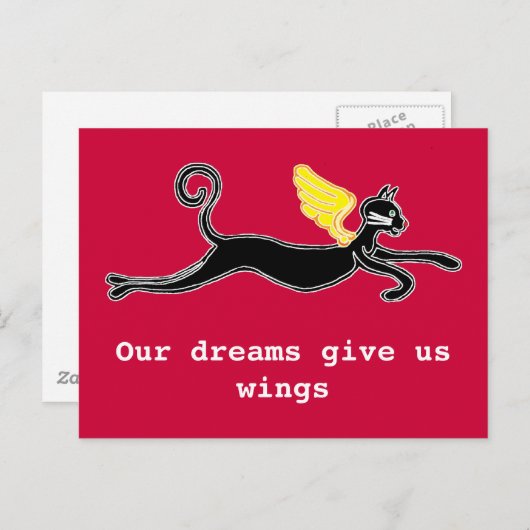 私達の夢は私達に翼を与えます ポストカード (正面/裏面)