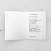 "私達の大切な友情として"挨拶状を育てます カード (内部)