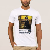 私達の女の子を向こうに支持して下さい -- YWCA Tシャツ (正面)