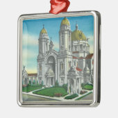 私達の女性の神社の外観の メタルオーナメント (左)