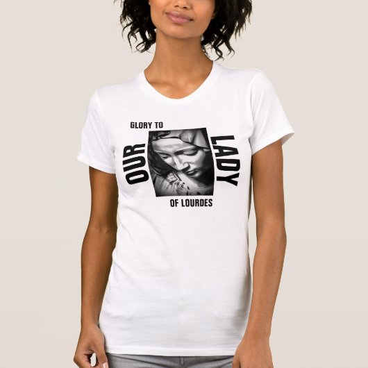 私達の女性へのOfルルド栄光 Tシャツ (正面)