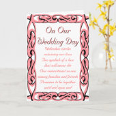 私達の婚礼の日: 端に端 カード (黄色い花)