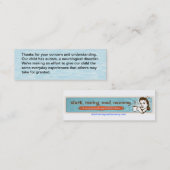 私達の子供は自閉症-カード--を経験します コーリングカード (正面/裏面)