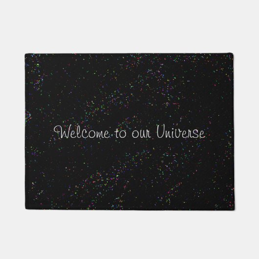 私達の宇宙おもしろいへの歓迎 ドアマット (正面)