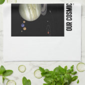 私達の宇宙近隣(太陽系) キッチンタオル (折り畳み)