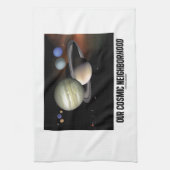 私達の宇宙近隣(太陽系) キッチンタオル (縦)