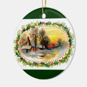 私達の家からあなたのへのクリスマスのオーナメント セラミックオーナメント (左)