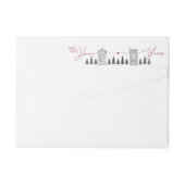 私達の家からあなたのへのクリスマス ラップアラウンドラベル (裏面)