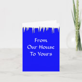 私達の家からあなたのへの-休日の挨拶状 シーズンカード (正面)