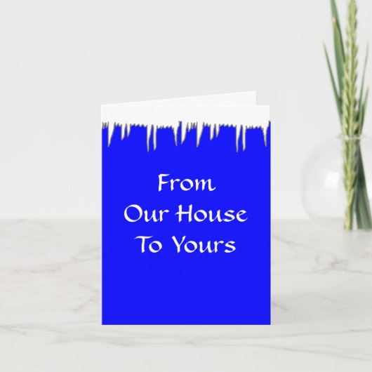 私達の家からあなたのへの-休日の挨拶状 シーズンカード (正面)