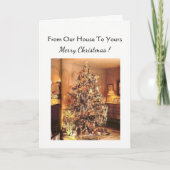 私達の家からのあなたのへのクリスマスカード シーズンカード (正面)