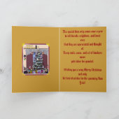 私達の家からのあなたのへのクリスマスツリー シーズンカード (内部)