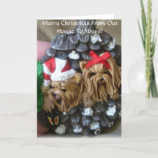 私達の家からのあなたのへのメリークリスマス シーズンカード