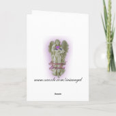 私達の家からのあなたのへの青いクリスマスの挨拶 シーズンカード (裏面)