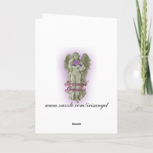 私達の家からのあなたのへの青いクリスマスの挨拶 シーズンカード (裏面)