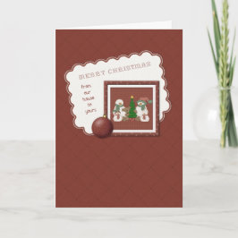 私達の家の雪だるま家族から シーズンカード