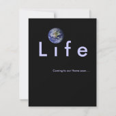 私達の家へすぐに来ること: ベビーシャワーの招待 招待状 (正面)