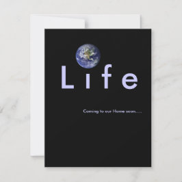 私達の家へすぐに来ること: ベビーシャワーの招待 招待状