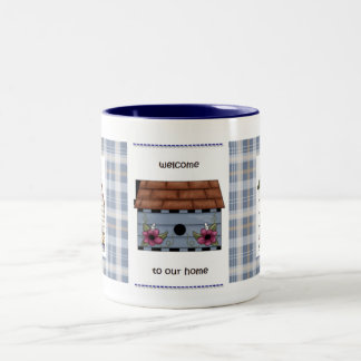 私達の家への歓迎 ツートーンマグカップ