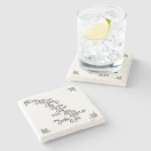 私達の家を賛美して下さい ストーンコースター (横)