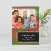 私達の家族からあなたのへの写真のクリスマスの挨拶 シーズンカード (スタンド正面)