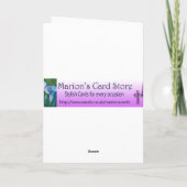 私達の家族からのあなたのへのクリスマスの挨拶 シーズンカード (裏面)