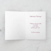 私達の家族からのあなたのへのクリスマスの挨拶 シーズンカード (内部)