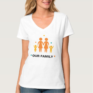 私達の家族のレズビアンのTシャツ(男の子および女の子) Tシャツ