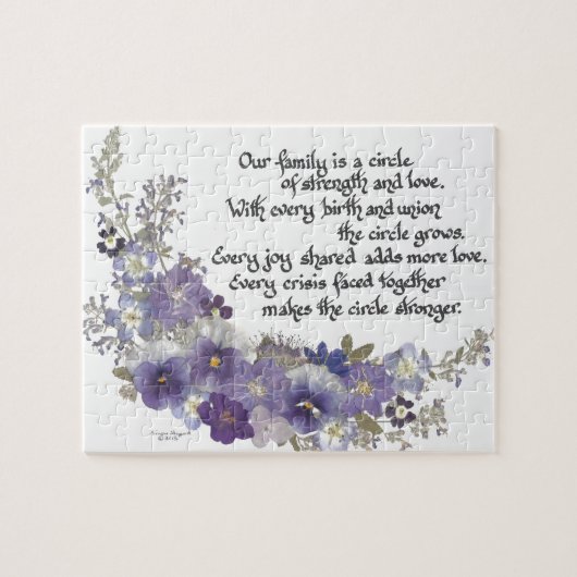 私達の家族は円です ジグソーパズル (横)