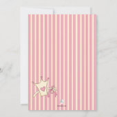 私達の小さいプリンセスの写真の誕生日の招待状 招待状 (裏面)