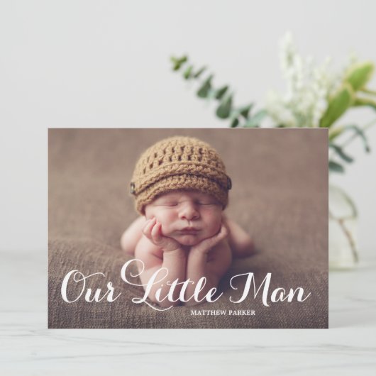 私達の小さい人|の誕生の発表 案内状 (スタンド正面)