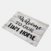 私達の小さい家の玄関マットへの歓迎 ドアマット (アングル)