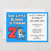 私達の小さい強打者は2つを回しています 招待状 (正面)