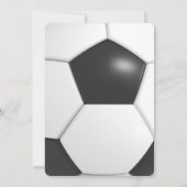 "私達の小さい最高殊勲選手"のサッカーの誕生日の招待状 招待状 (裏面)