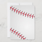 "私達の小さい最高殊勲選手"の野球の誕生日の招待状 招待状 (裏面)